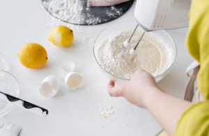 mixing dough